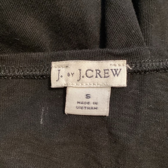 J. by J.Crew Wrap Tie Tee Size S Black Short Sleeve - Picture 6 of 7